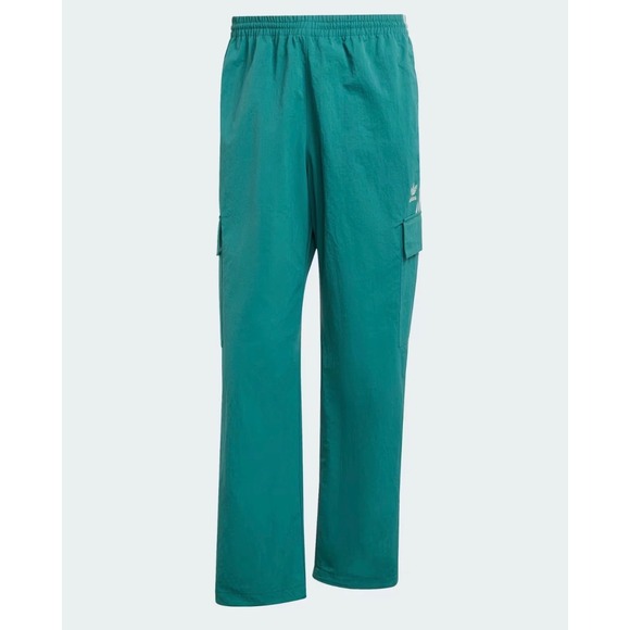 Mens ADIDAS ORIGINALS CARGO Trefoil Track PANTS Large JD0544 Collegiate Green - Picture 5 of 5